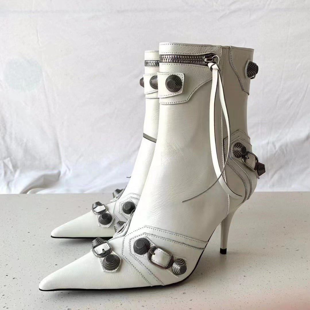 stivaletto 6 e 8 cm simil balenciaga