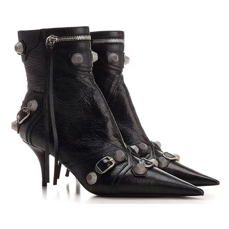 stivaletto 6 e 8 cm simil balenciaga