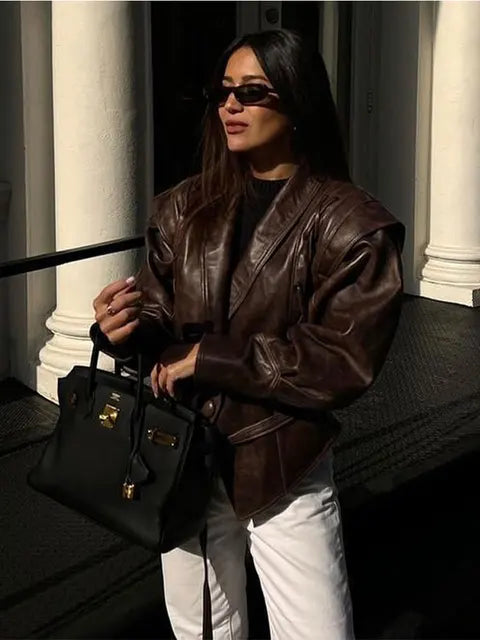 giacca ecopelle kim
