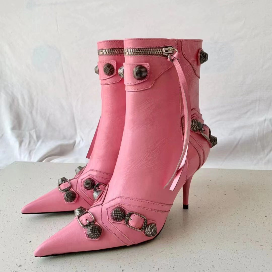 stivaletto 6 e 8 cm simil balenciaga
