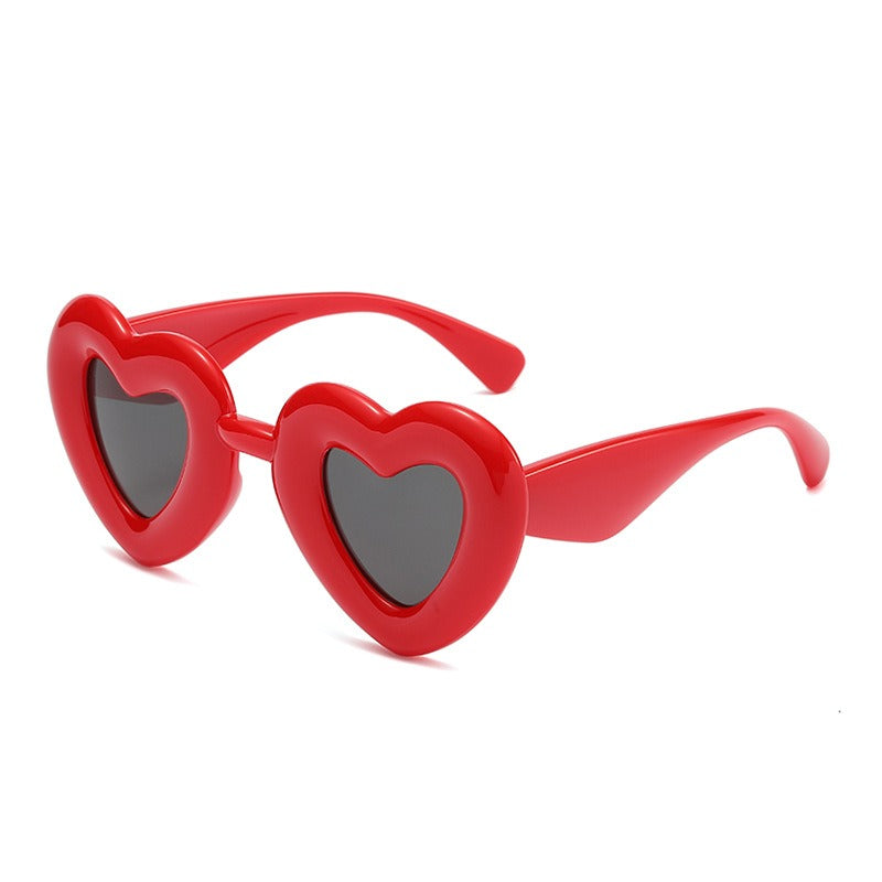 occhiali da sole a forma di cuore unisex