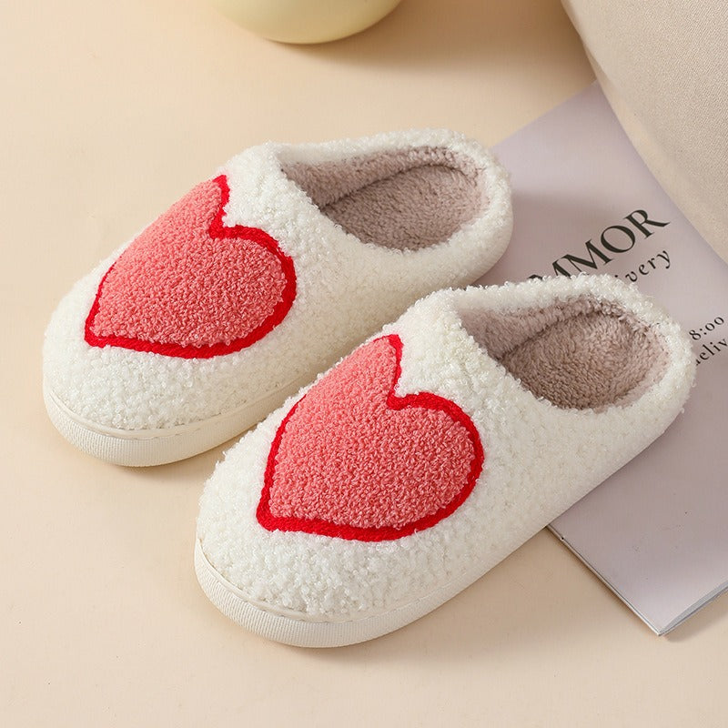 Mao Mao Home Slippers Cartoon Love Style Indoor and Outdoor Warm Slippers Cotton Slippers