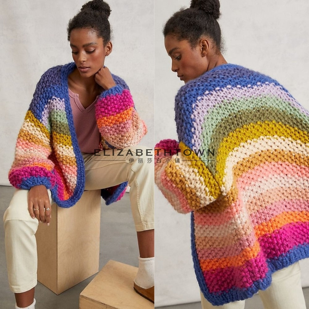 cardigan in maglia fatto a mano