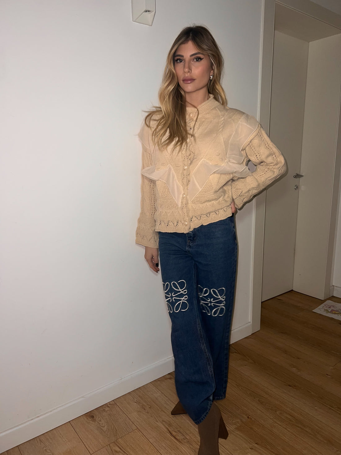 Cardigan pizzo