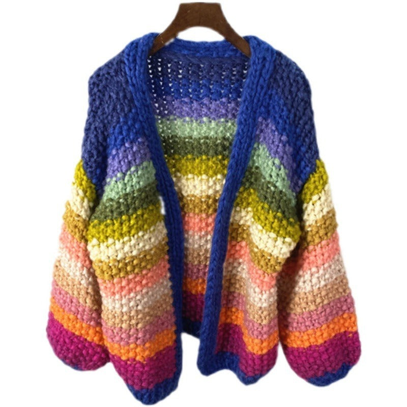 cardigan in maglia fatto a mano