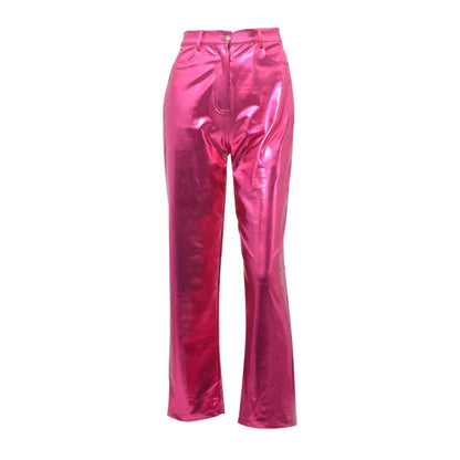 Pantaloni in pelle PU